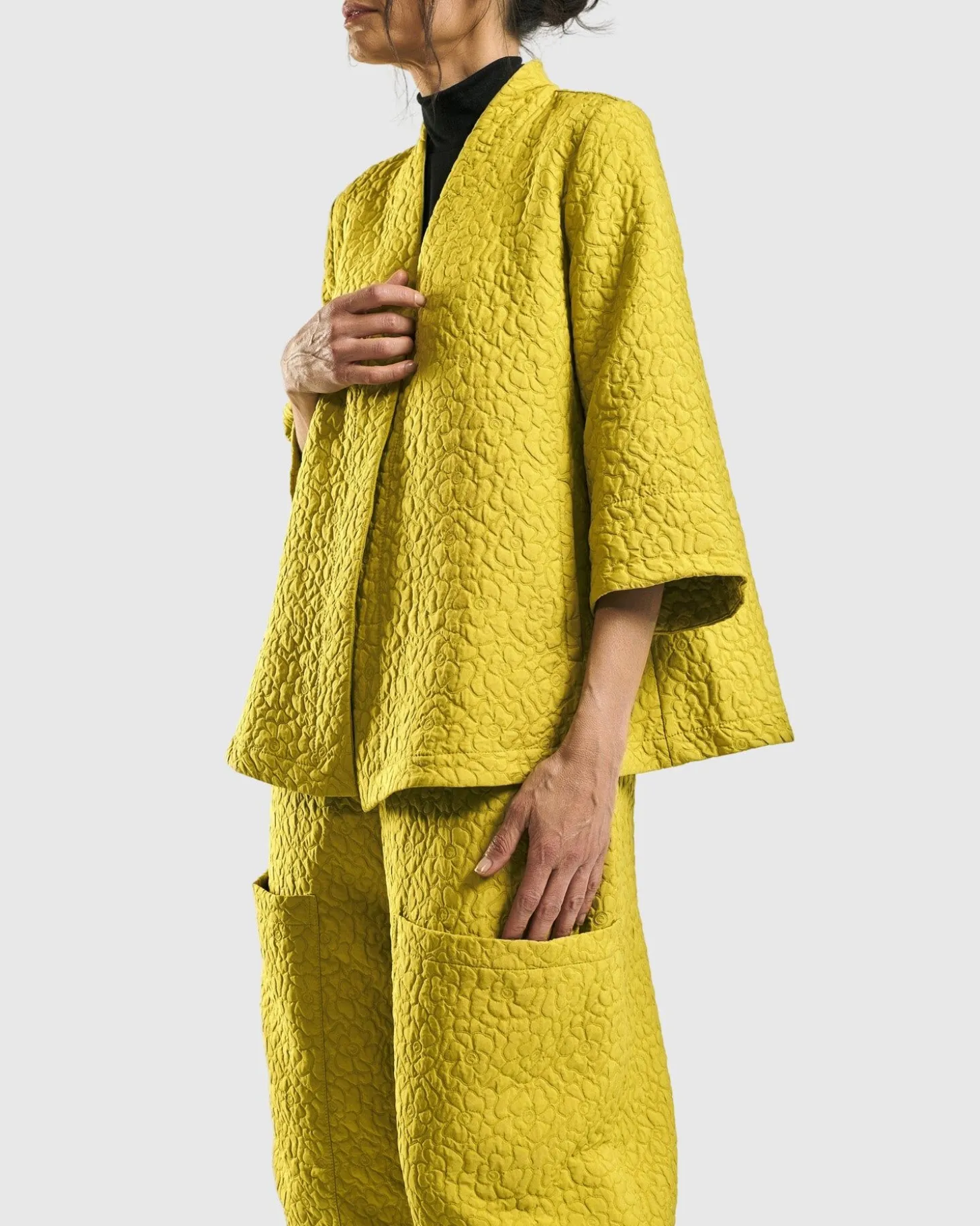 Empress A-Line Jacket, Yellow