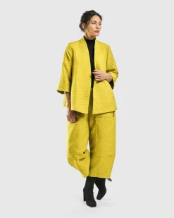 Empress A-Line Jacket, Yellow