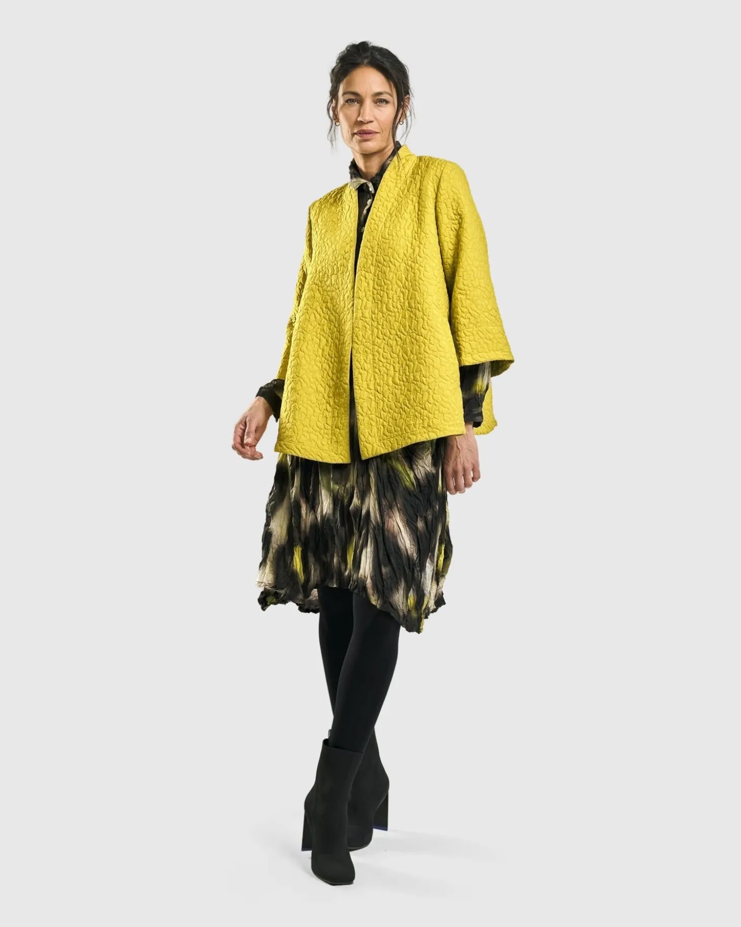 Empress A-Line Jacket, Yellow