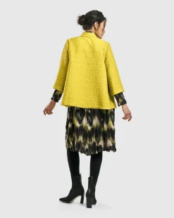 Empress A-Line Jacket, Yellow