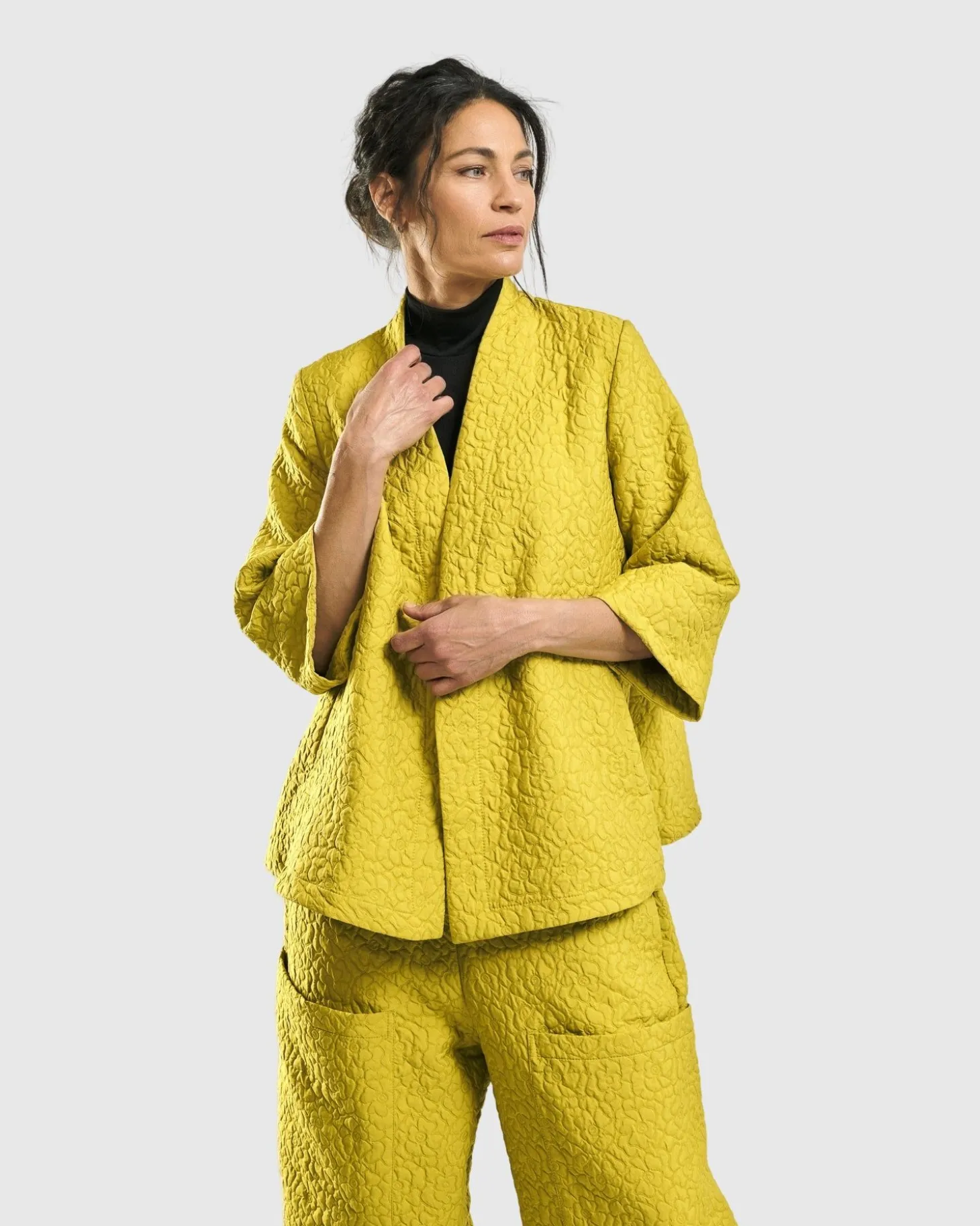 Empress A-Line Jacket, Yellow