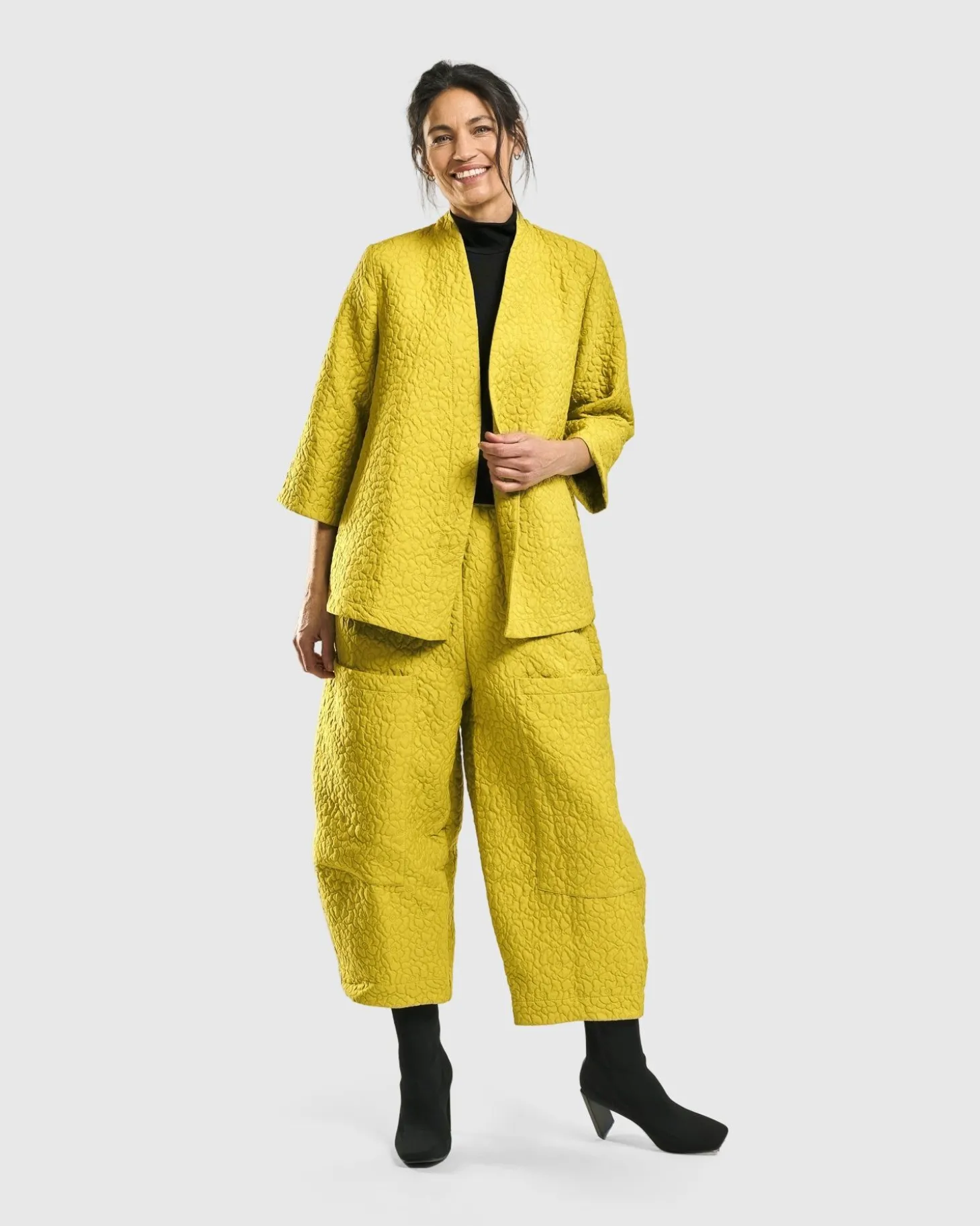 Empress A-Line Jacket, Yellow
