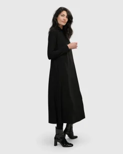 Essential A Line Dress, Black