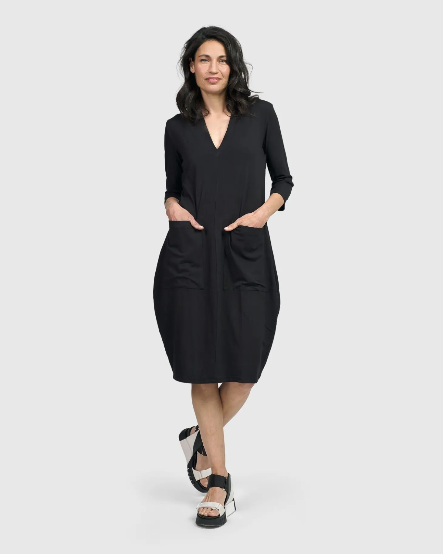 Essential Cargo Dress, Black