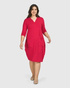 Essential Cargo Dress, Red Rose