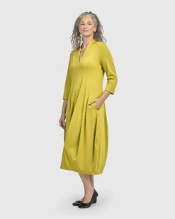 Essential Cocoon Dress, Lime