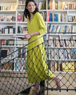 Essential Cocoon Dress, Lime