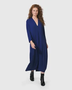 Essential Cocoon Dress, Royal Blue