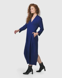 Essential Cocoon Dress, Royal Blue