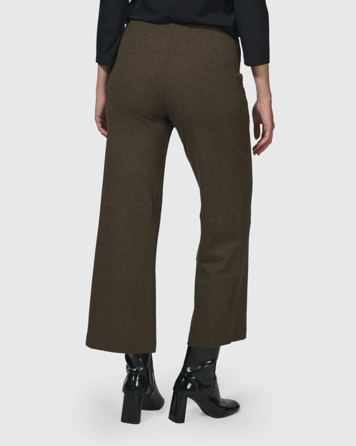 Essential Cropped Pants, Brown