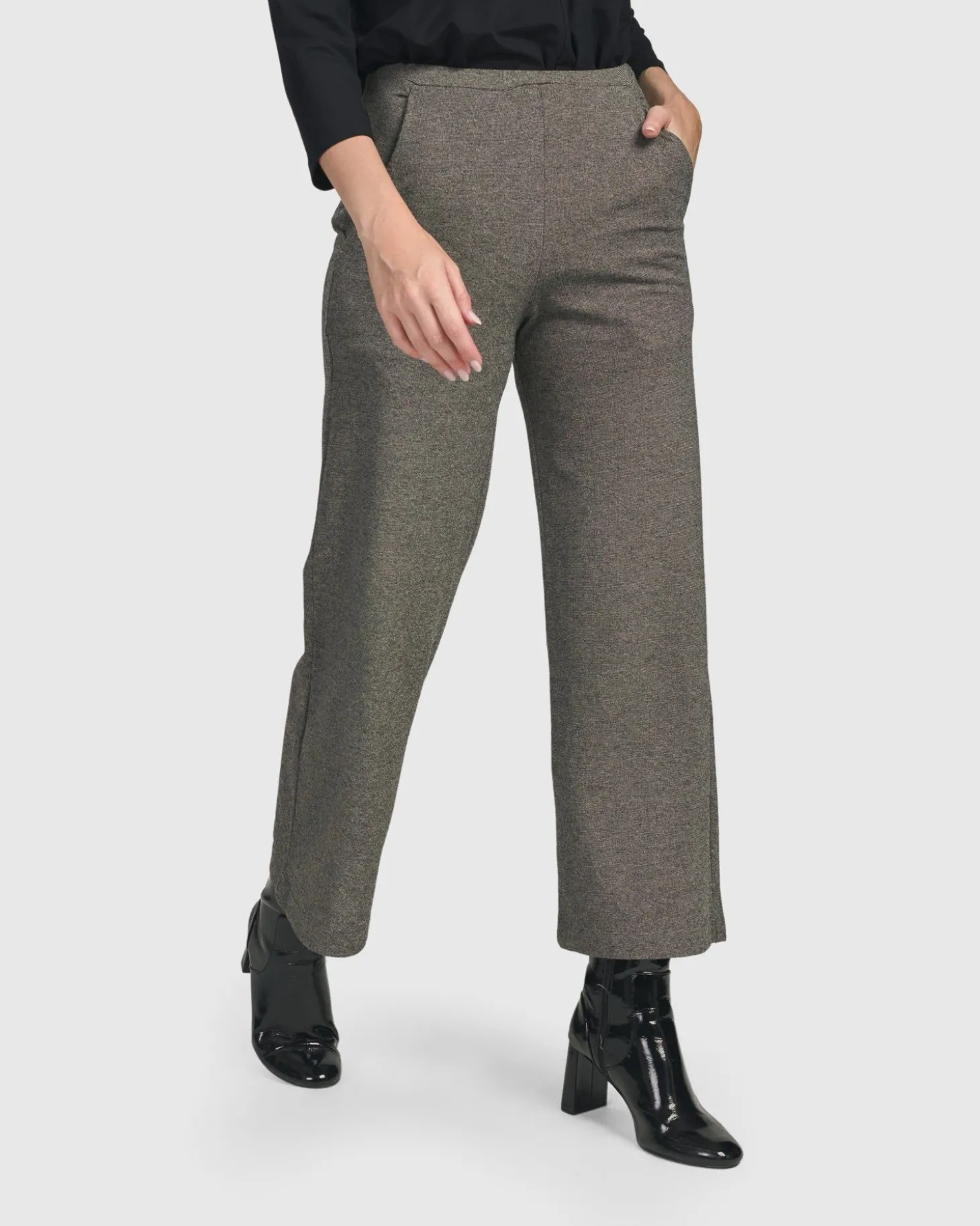 Essential Cropped Pants, Fog