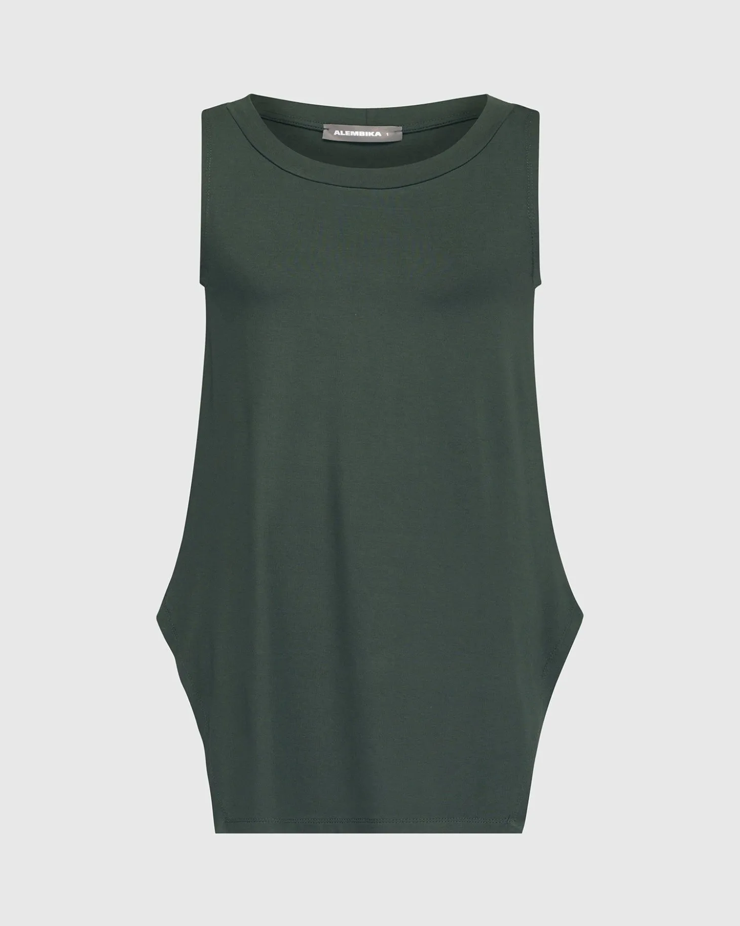 Essential Cutaway Tank Top, Green