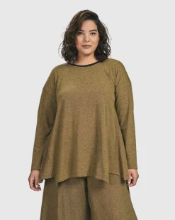 Essential Flared Top, Honey