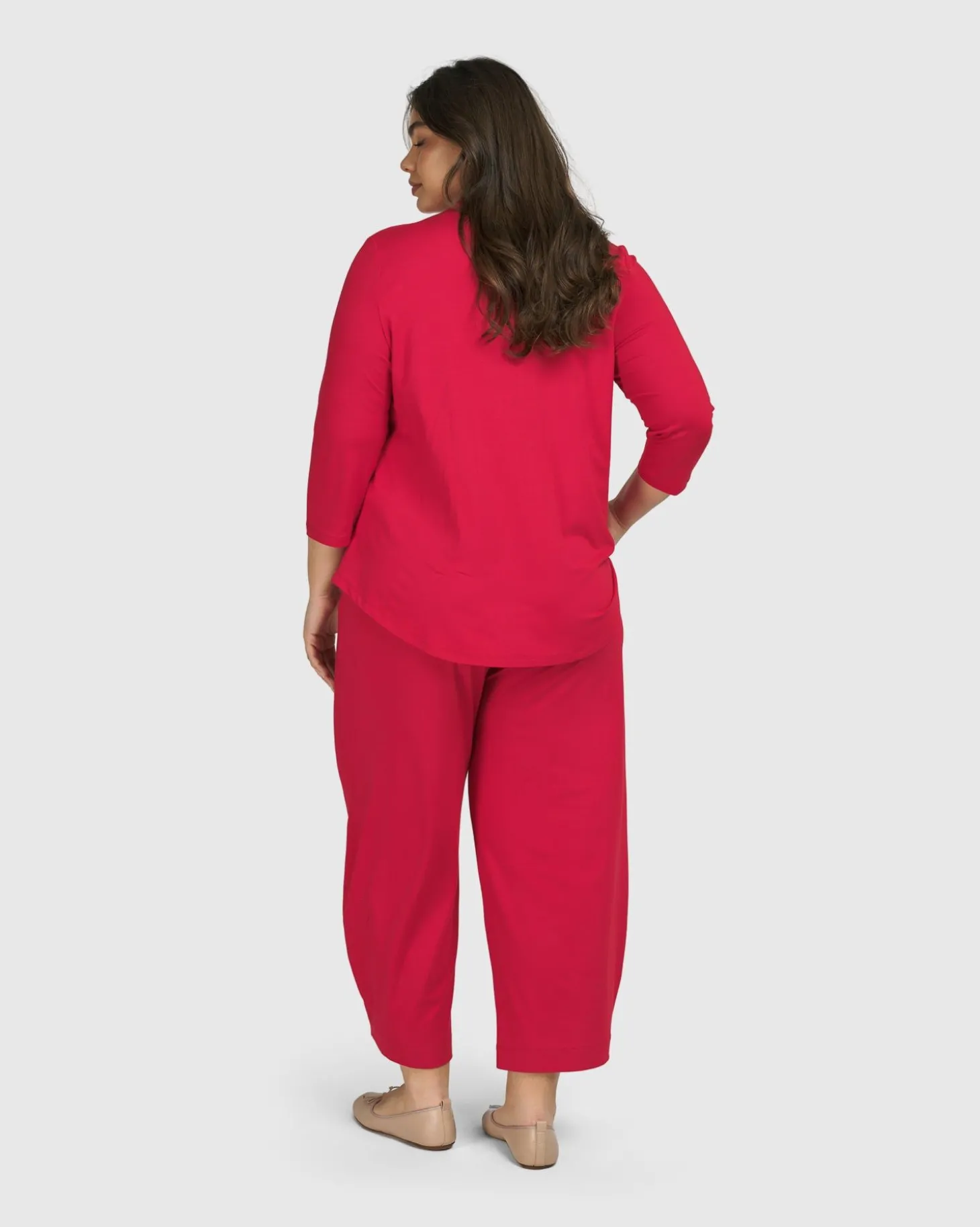 Essential Flow Pants, Red Rose