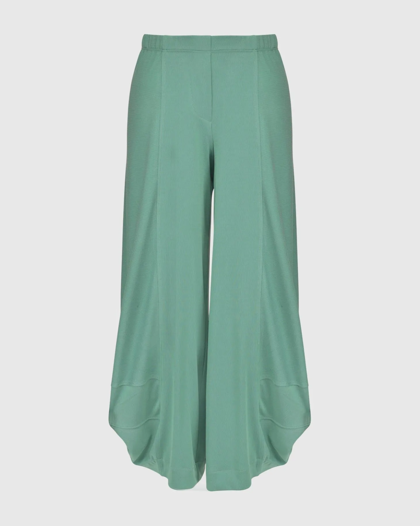 Essential Go-To Cupro Punto Pants, Seafoam