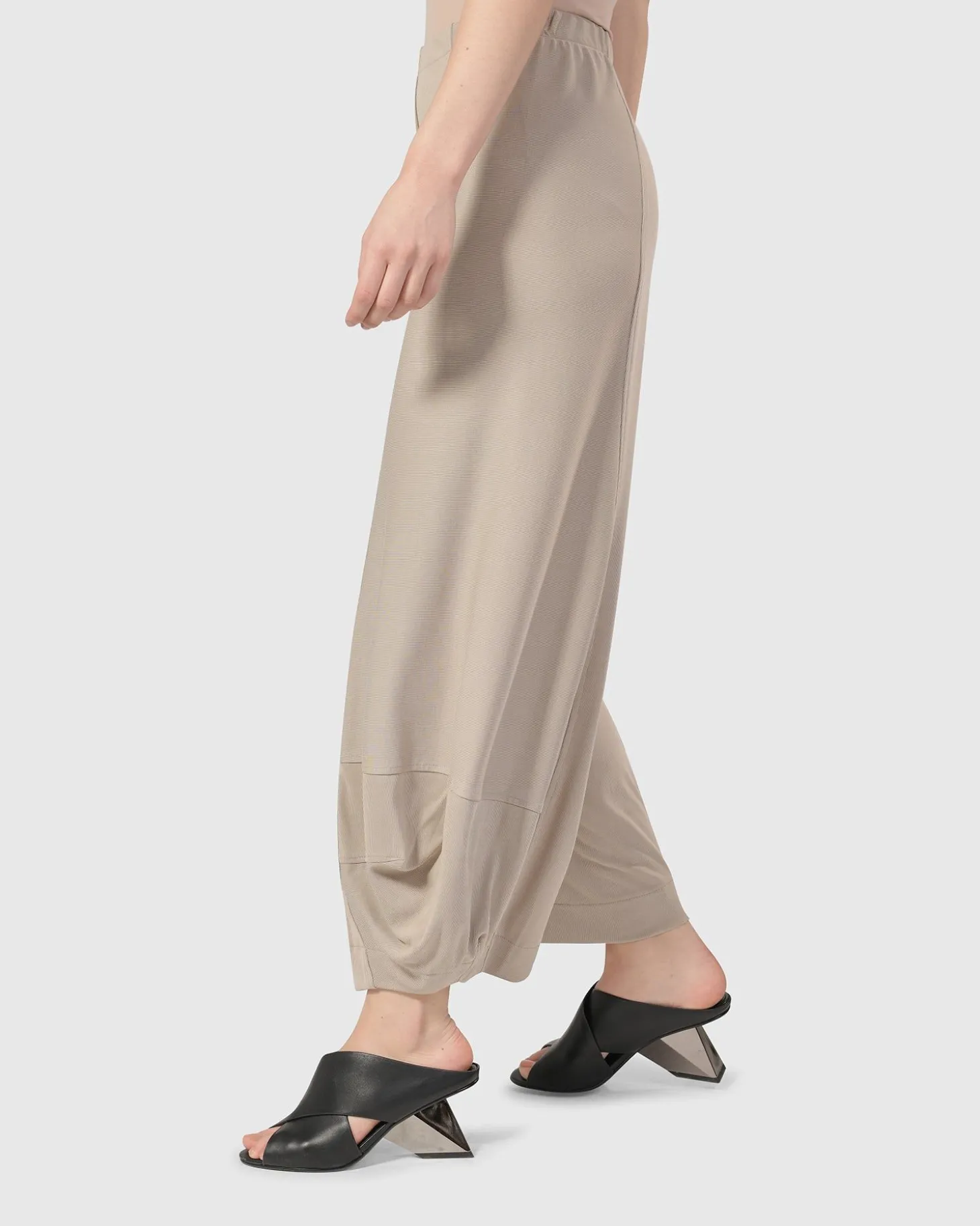 Essential Go-To Punto Pants, Ecru