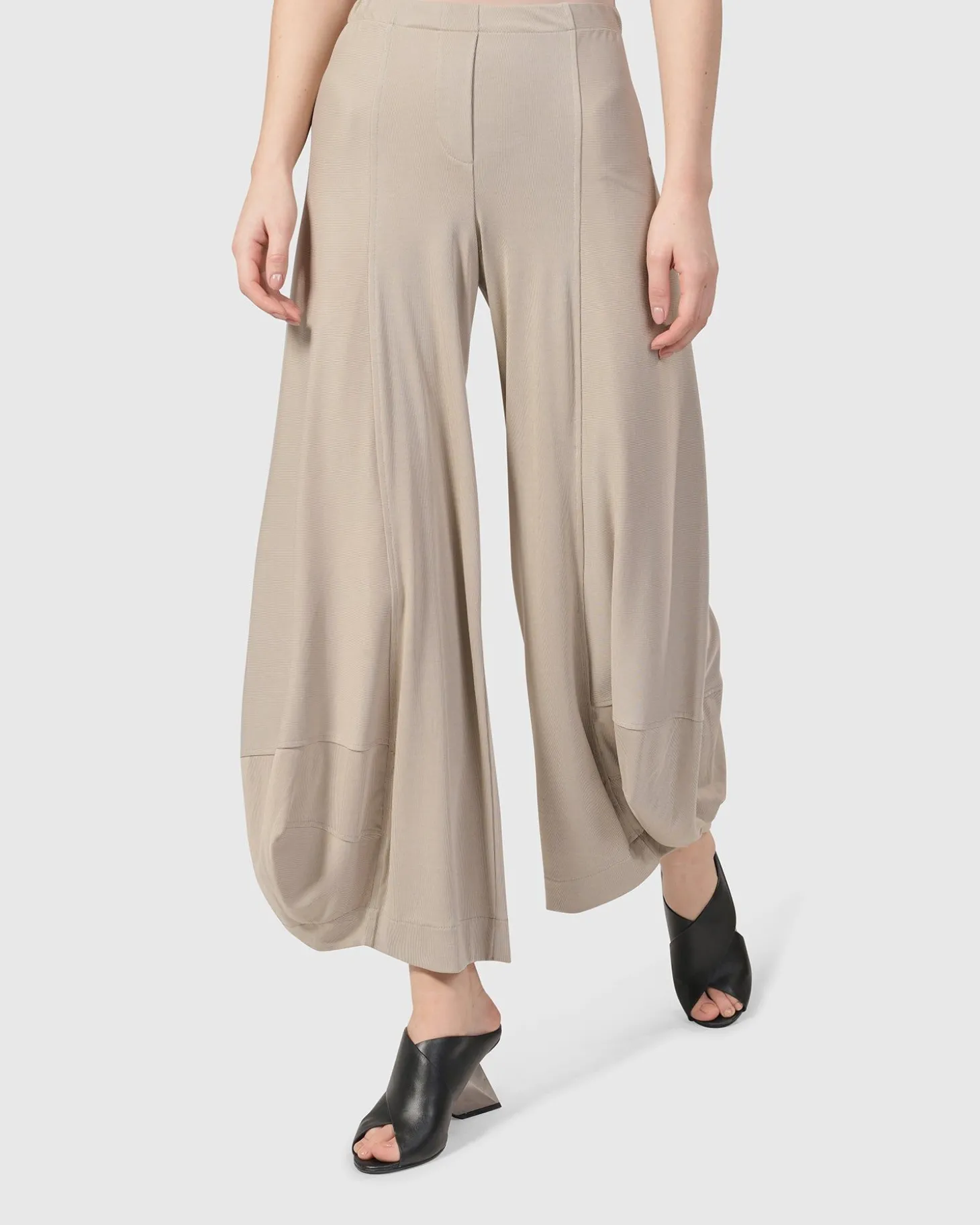 Essential Go-To Punto Pants, Ecru