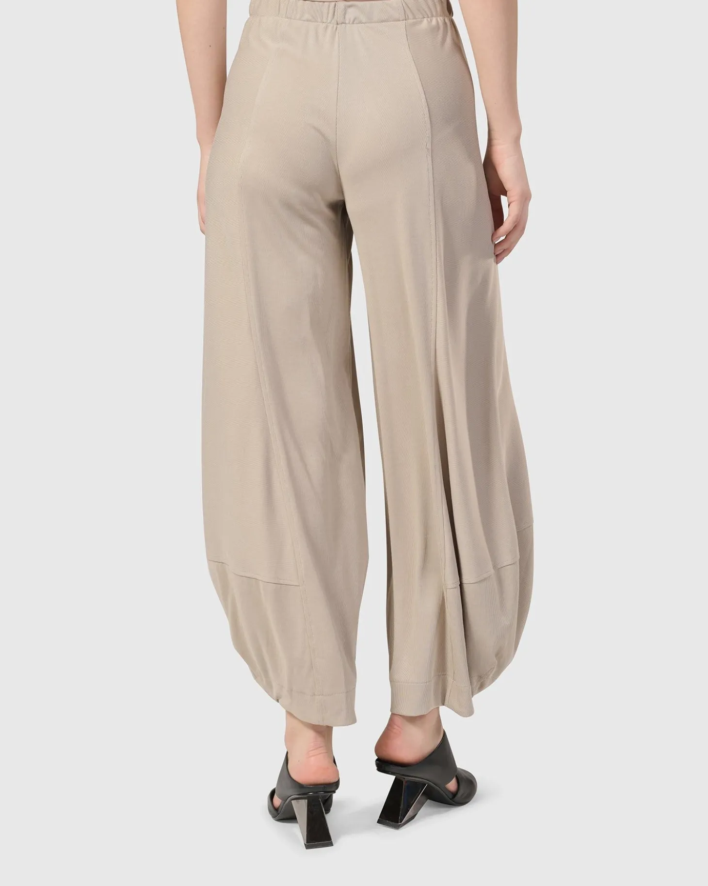 Essential Go-To Punto Pants, Ecru