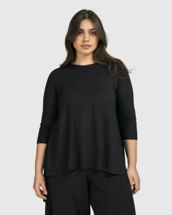 Essential Hi-Lo Top, Black
