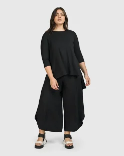 Essential Hi-Lo Top, Black