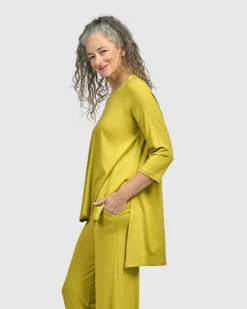 Essential Hi-Lo Top, Lime