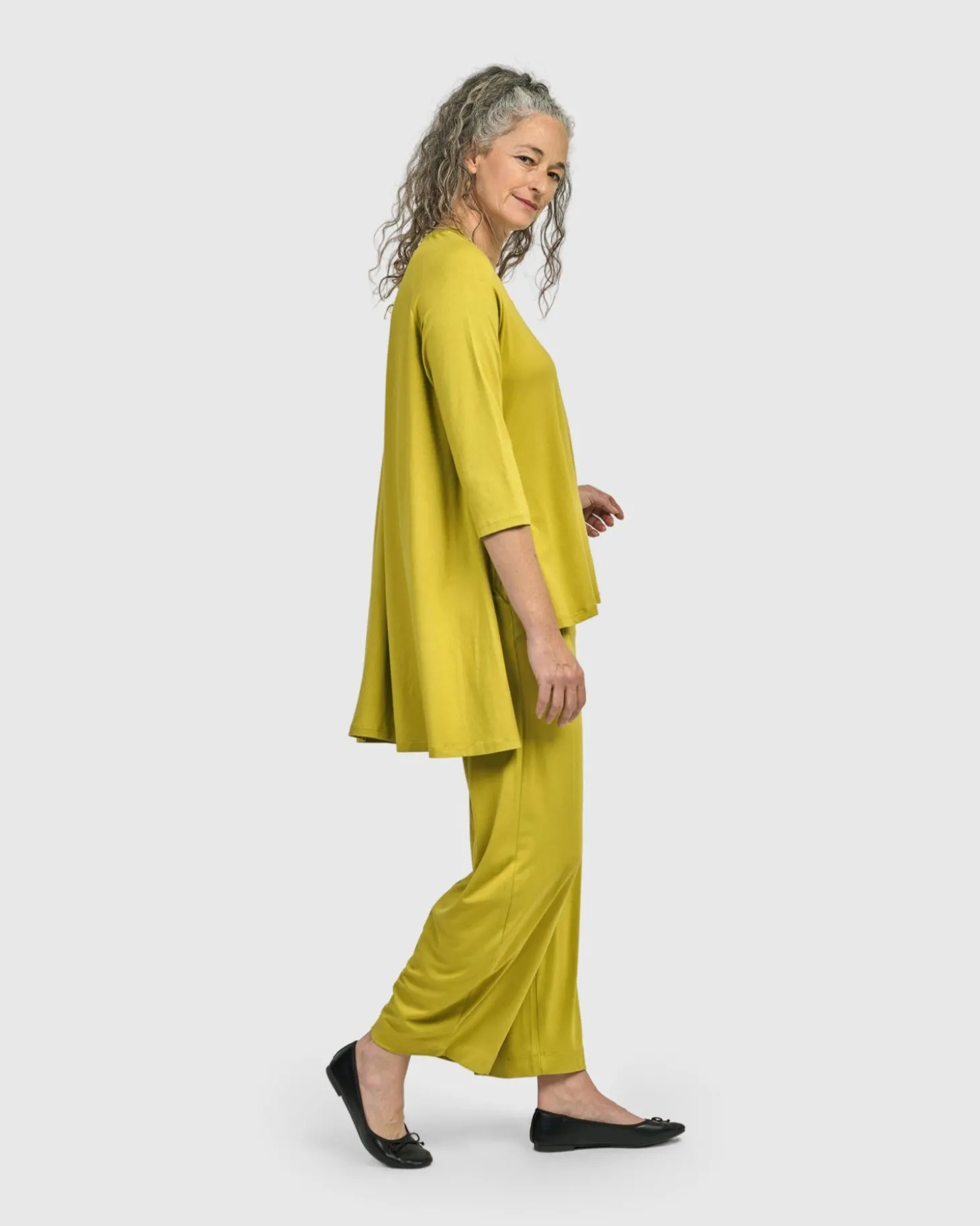 Essential Hi-Lo Top, Lime