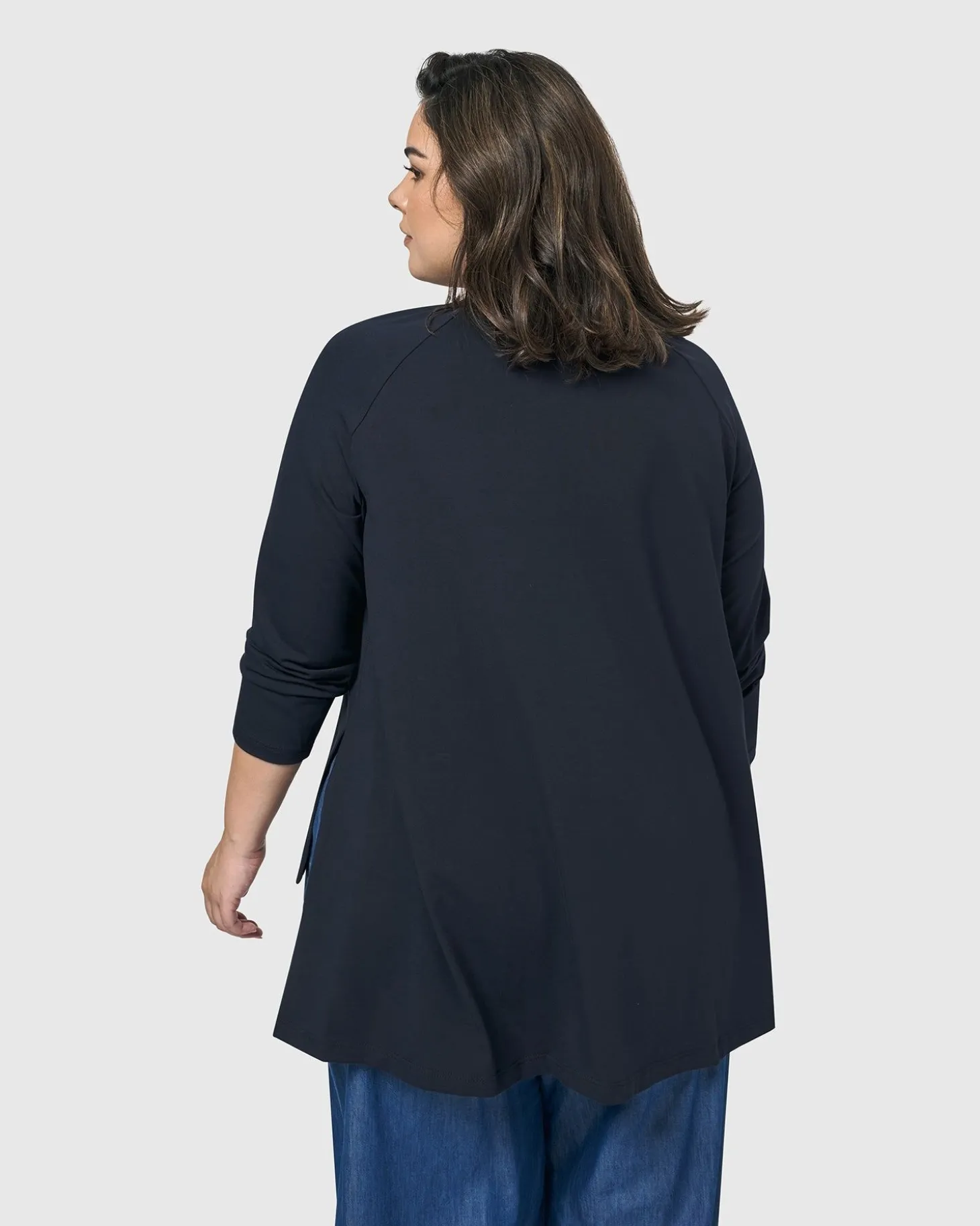 Essential Hi-Lo Top, Navy