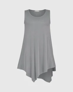 Essential Joy Sleeveless Tunic Top, Fog
