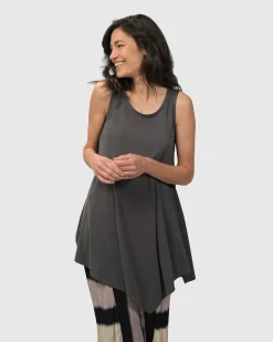 Essential Joy Sleeveless Tunic Top, Grey
