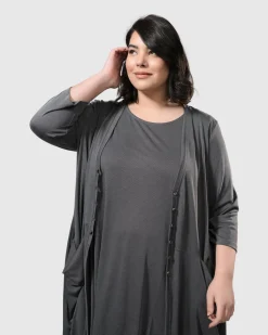 Essential Joy Sleeveless Tunic Top, Grey