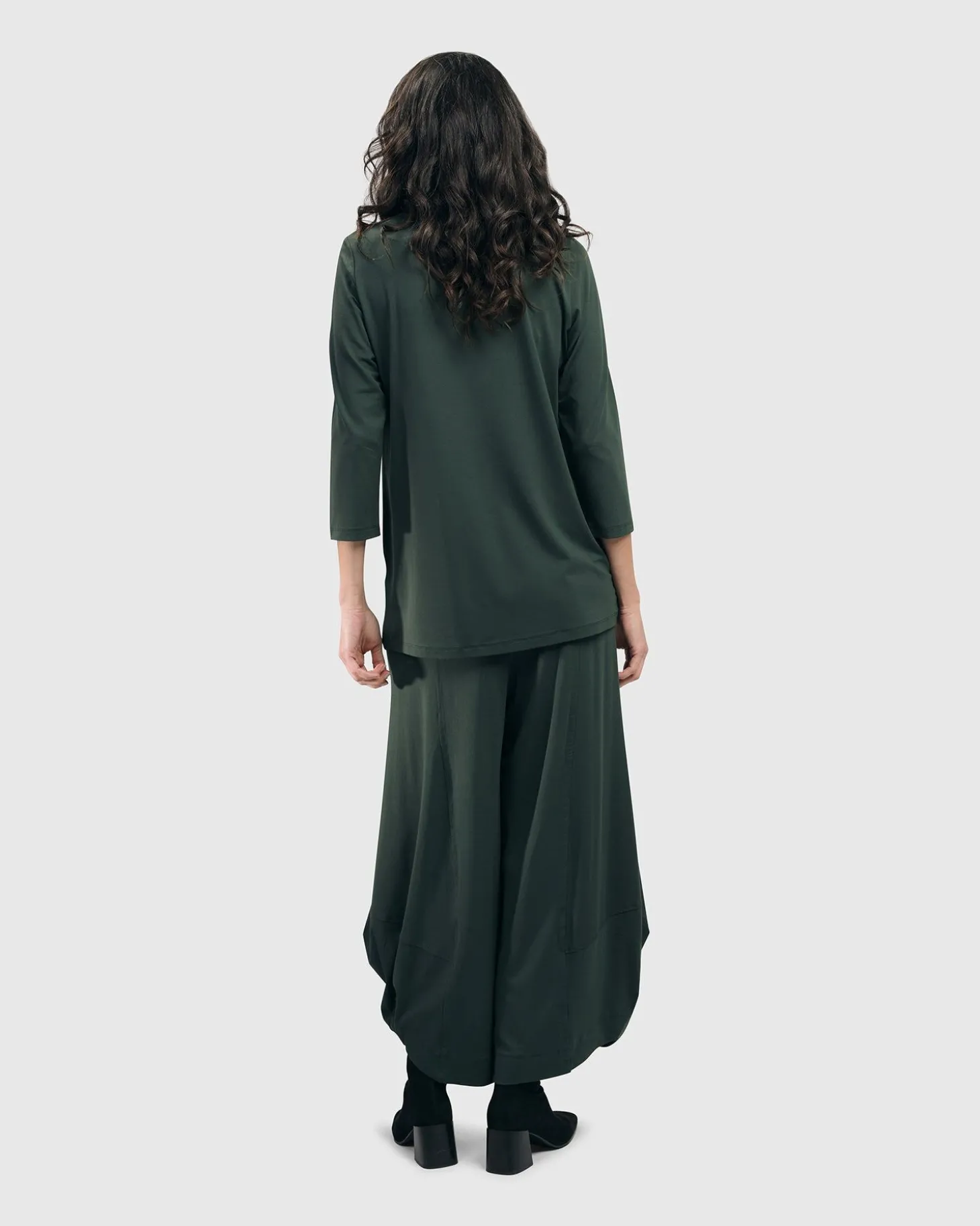 Essential Mockneck Top, Green