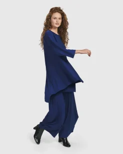 Essential Oversized Trapeze Top, Royal Blue