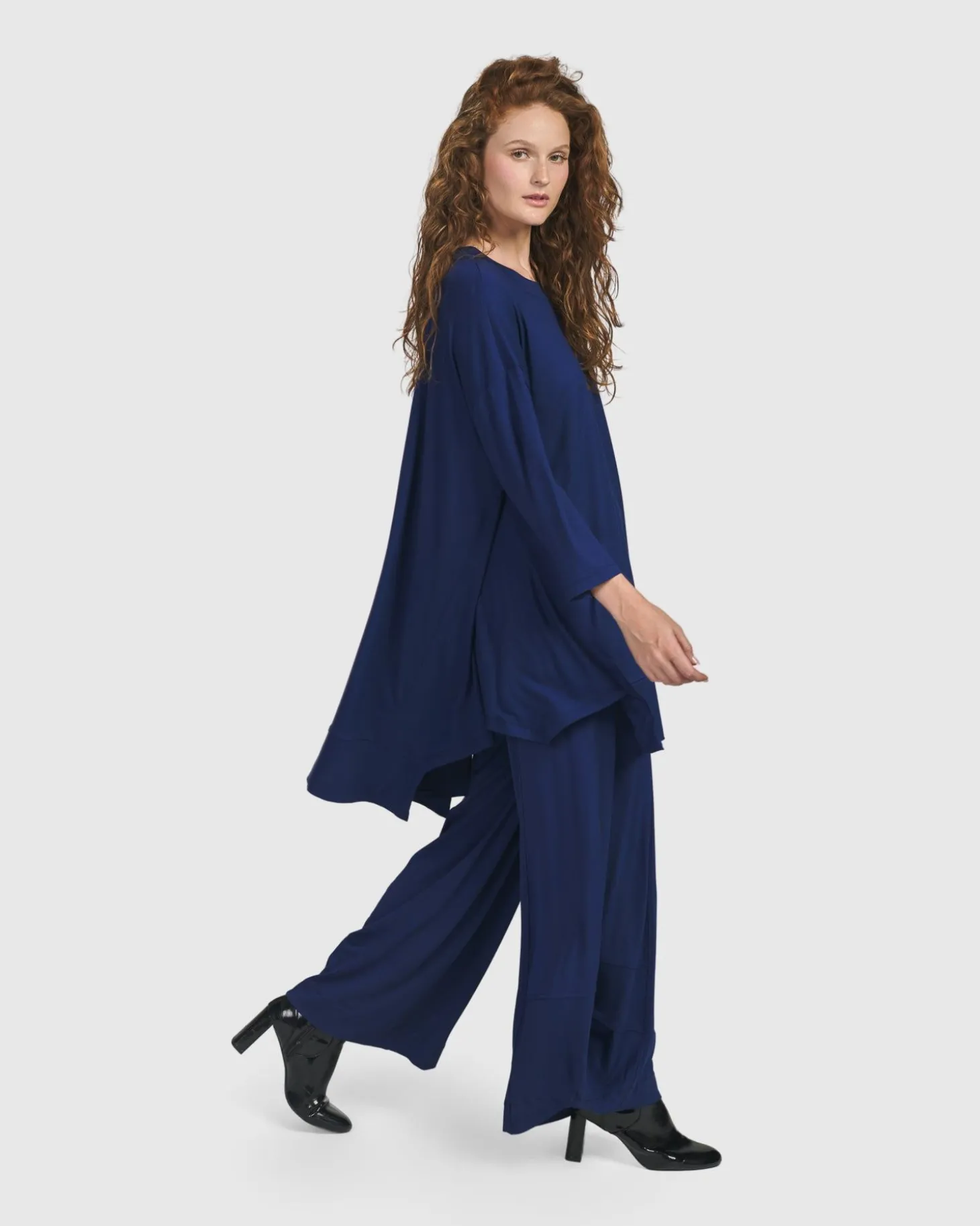 Essential Oversized Trapeze Top, Royal Blue