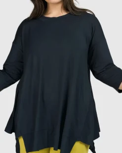 Essential Oversized Trapeze Top, Ocean