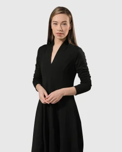 Essential Pockets Cocoon Dress, Black