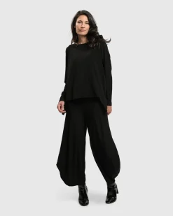 Essential Punto Pants, Black