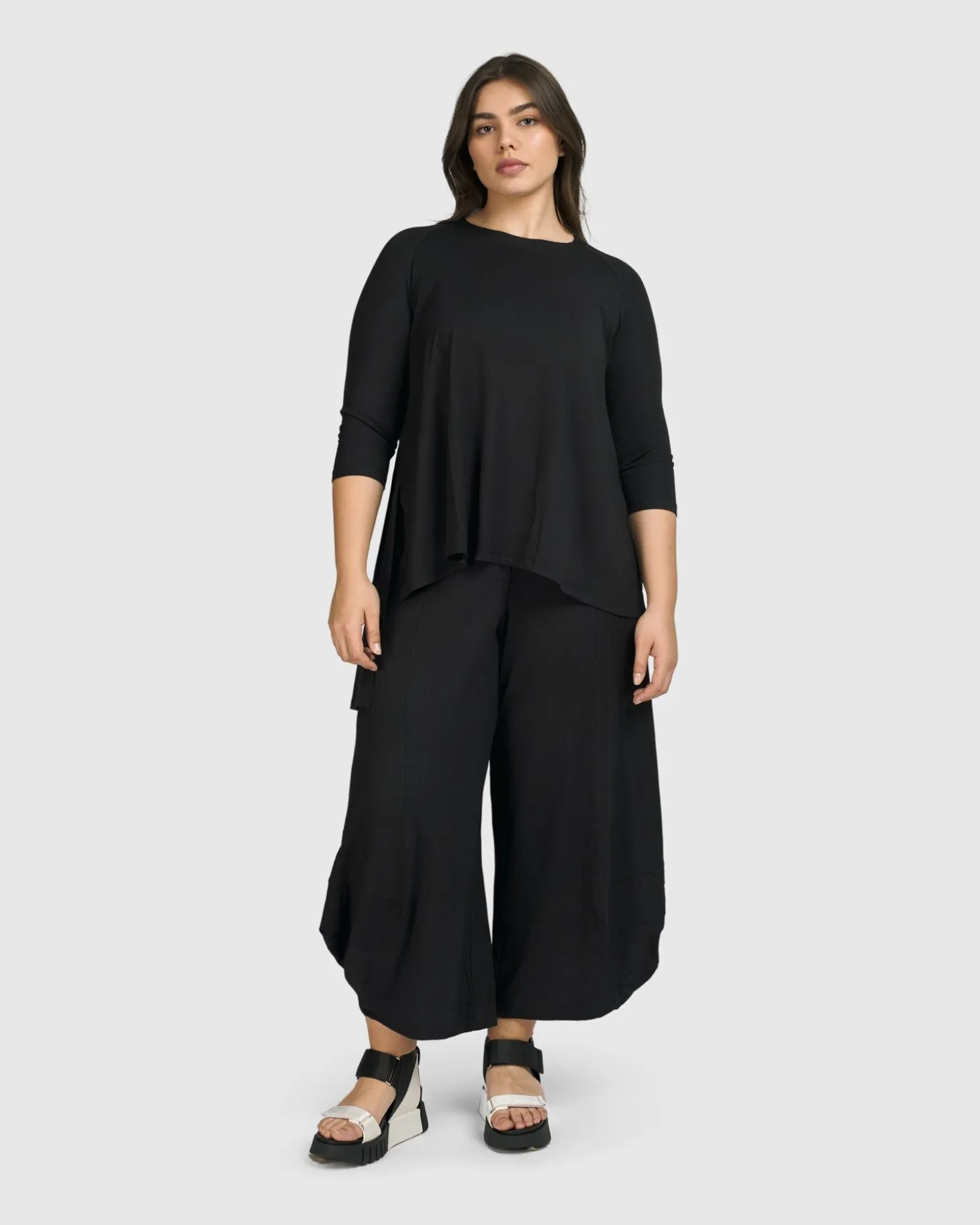 Essential Punto Pants, Black