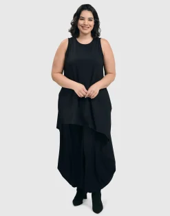 Essential Punto Pants, Tall, Black