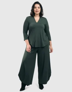Essential Punto Pants, Tall, Green