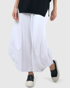 Essential Punto Pants, White