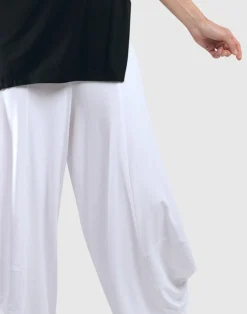 Essential Punto Pants, White