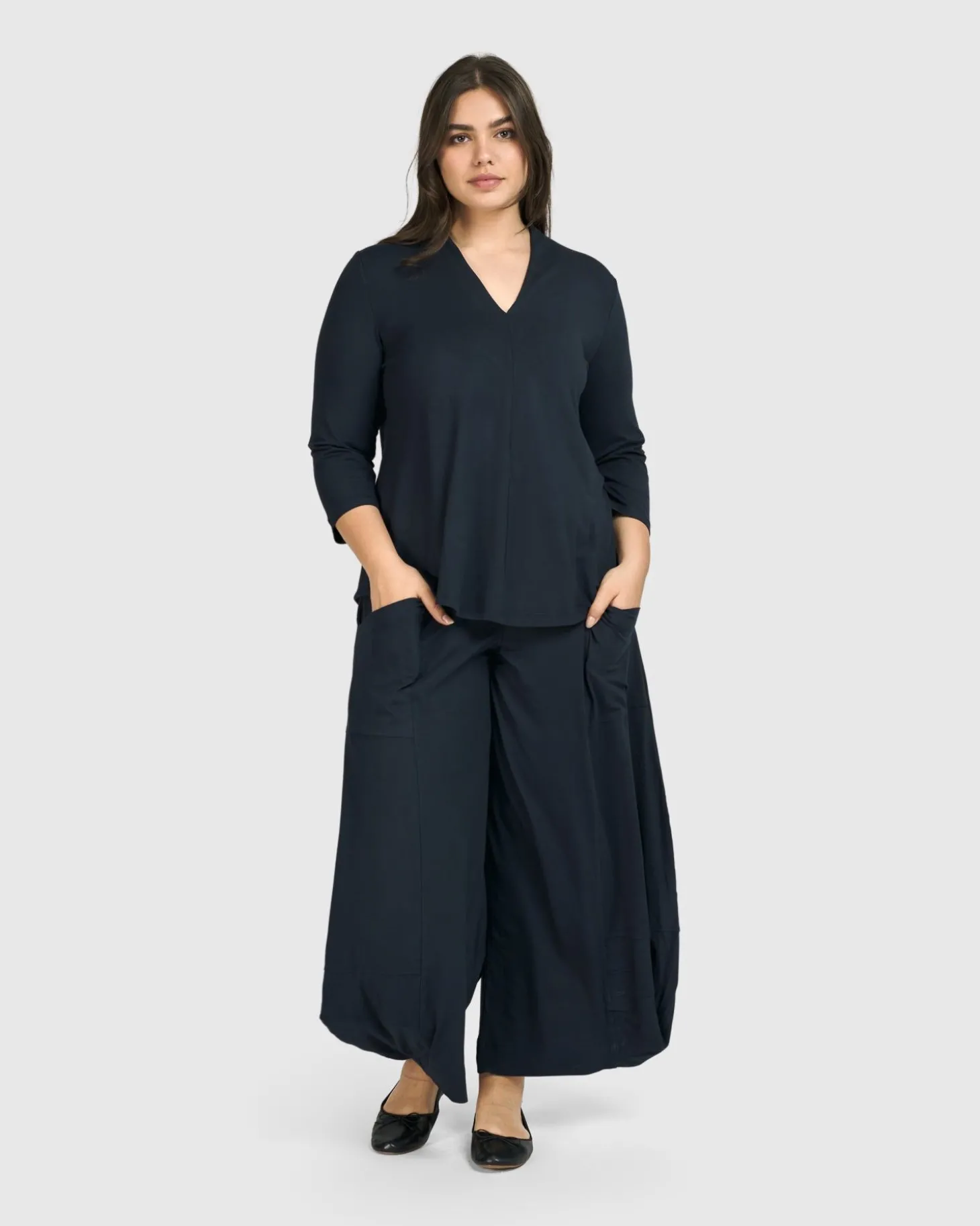 Essential Punto Pockets Pants, Ocean