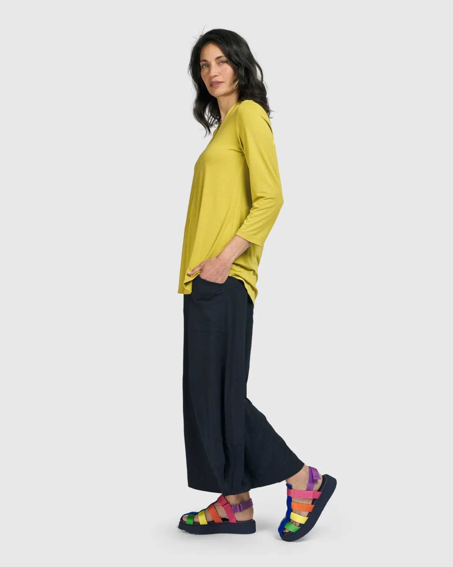 Essential Punto Pockets Pants, Ocean
