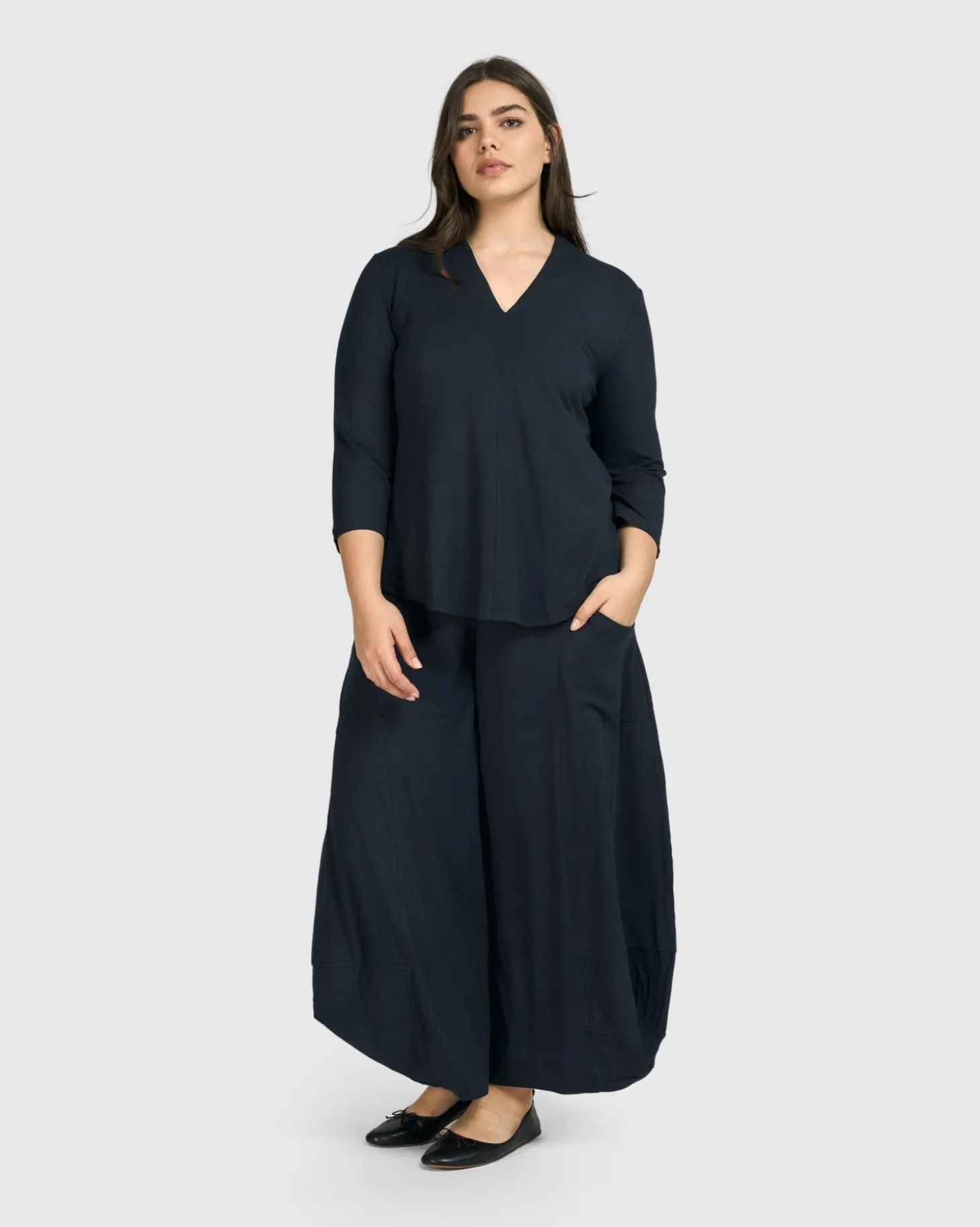 Essential Punto Pockets Pants, Ocean