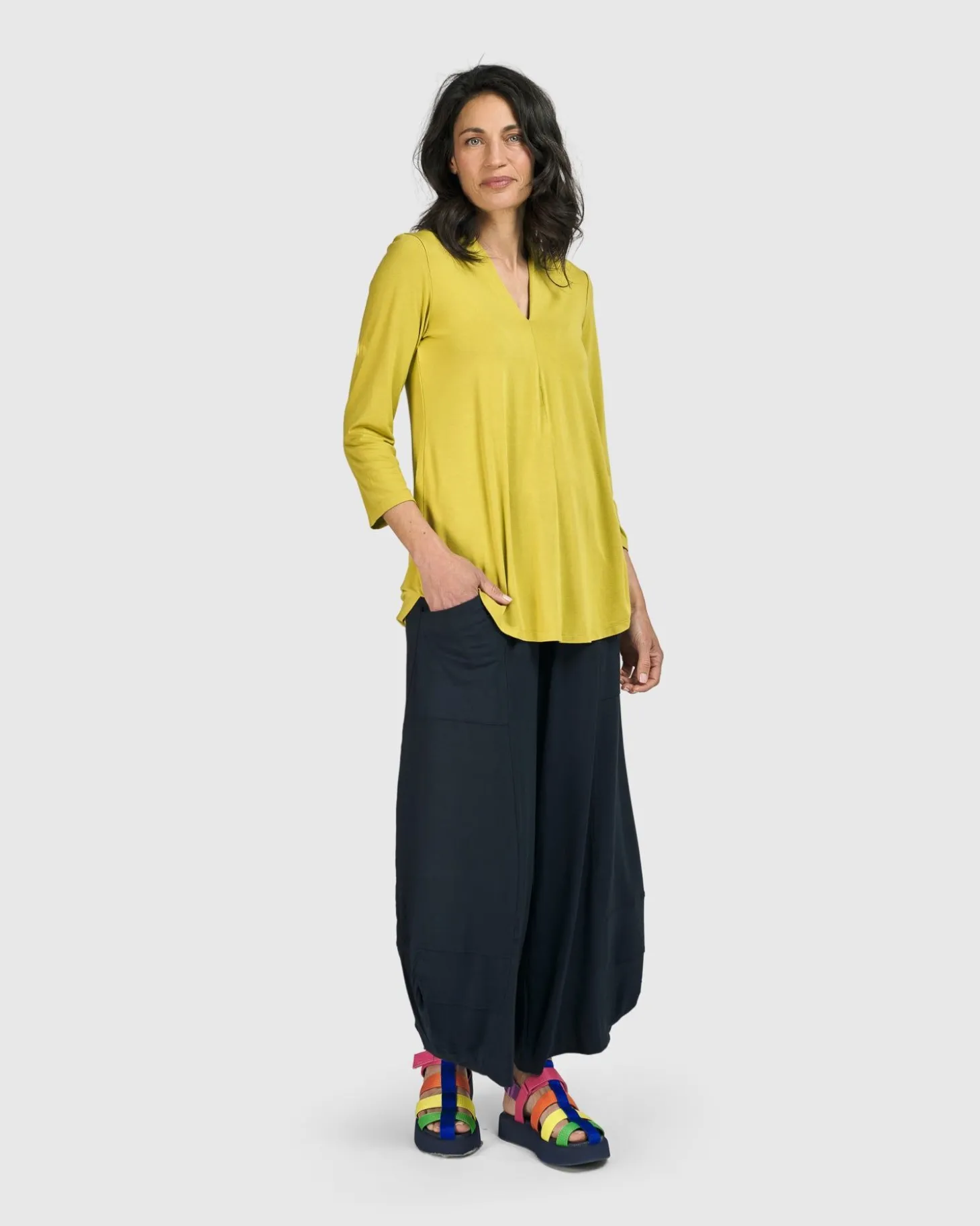 Essential Punto Pockets Pants, Ocean