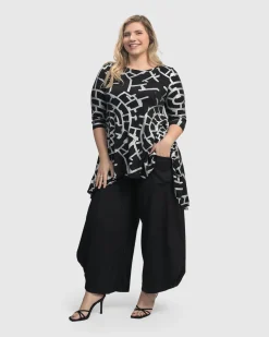 Essential Punto Pockets Pants, Black