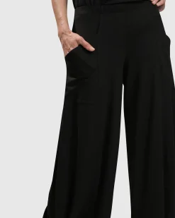 Essential Punto Pockets Pants, Black