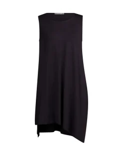 Essential Sleeveless Tunic Top, Black