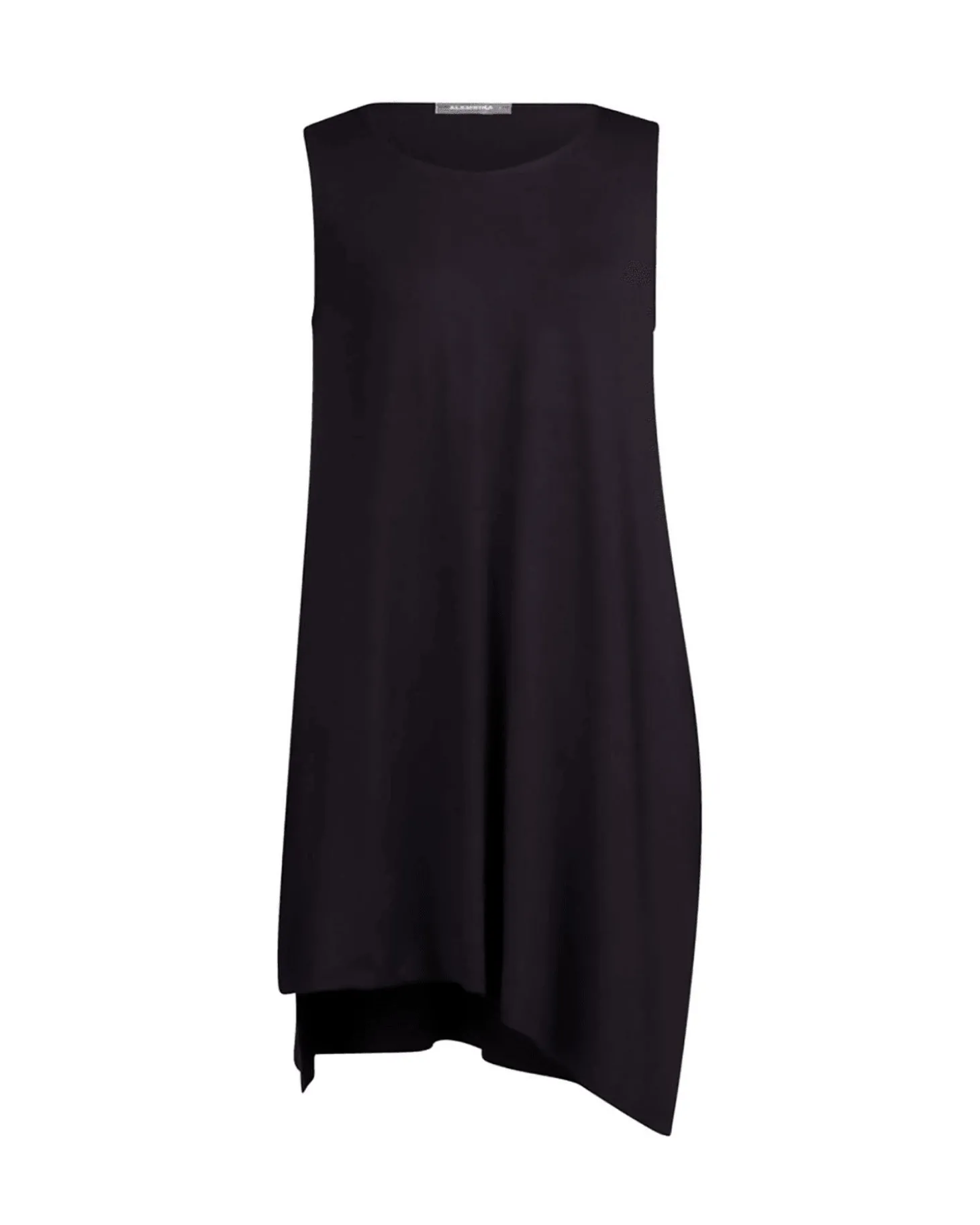 Essential Sleeveless Tunic Top, Black