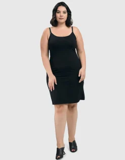 Essential Slip Dress, Black